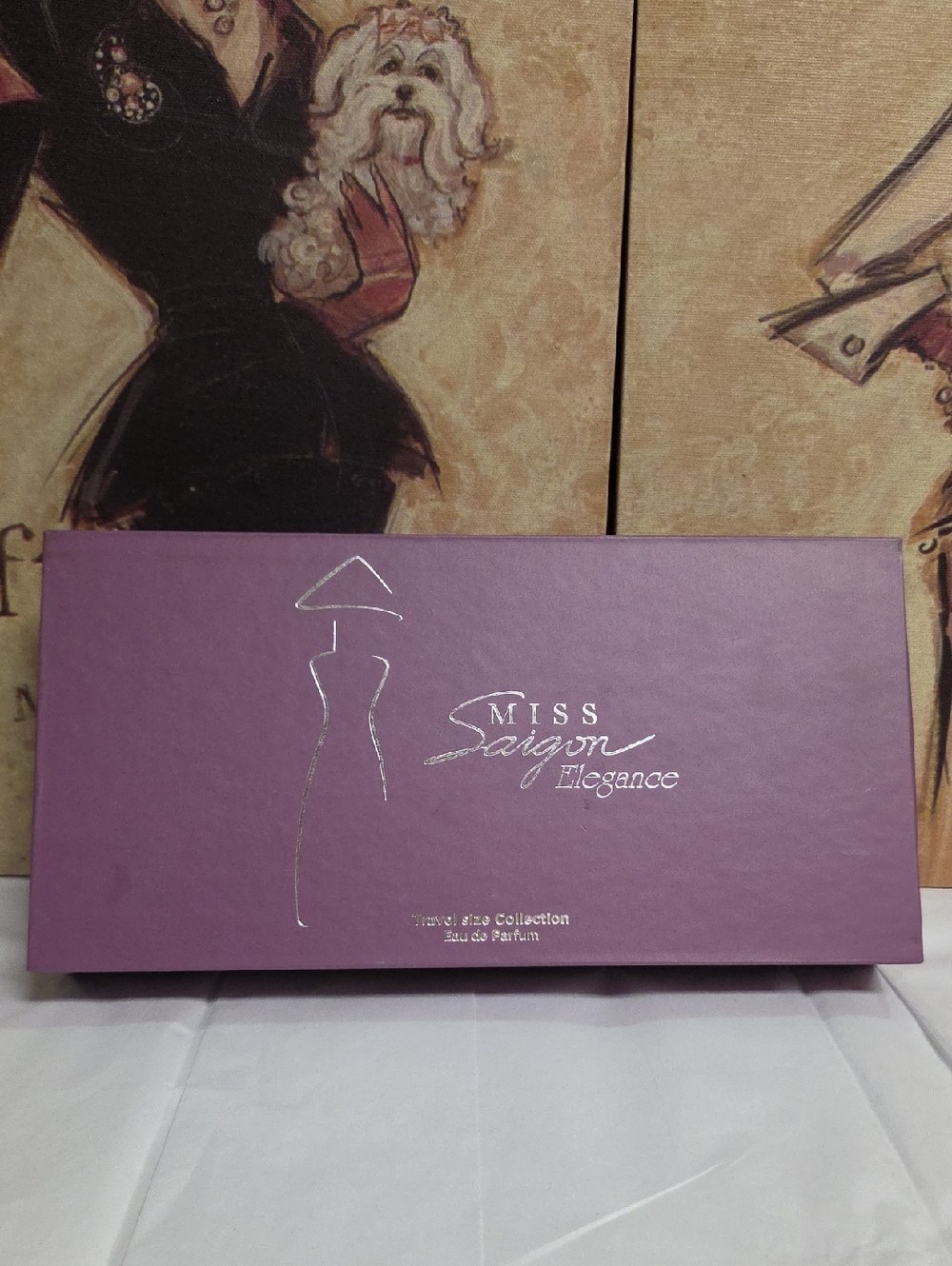 Miss Saigon Elegance Perfume Gift Box - Mauve Purple